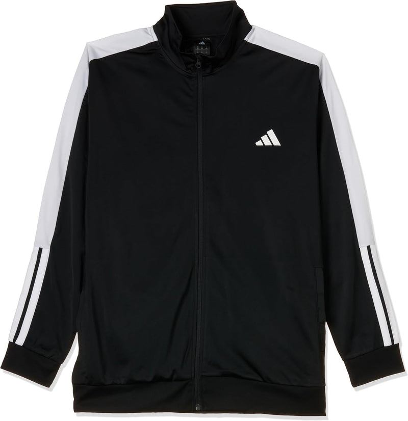 Men Colourblock Track Top - BLACK/WHITE