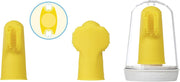 SmileFrida: Baby's First Finger Toothbrush, 3 Months and Up, Triple Angle Bristles, Soft Toothbrush Bristles, Toothbrush + Storage Case - Finger Toothbrush for Babies (3M+)