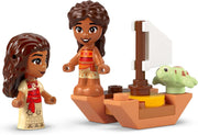 LEGO ǀ Disney Princess Moanas Island Fun Set, Buildable Toy with 2 Micro-Doll Figures and a House for Creative Play, Birthday Gift for 5 Plus Year Old Kids, Girls & Boys 43260
