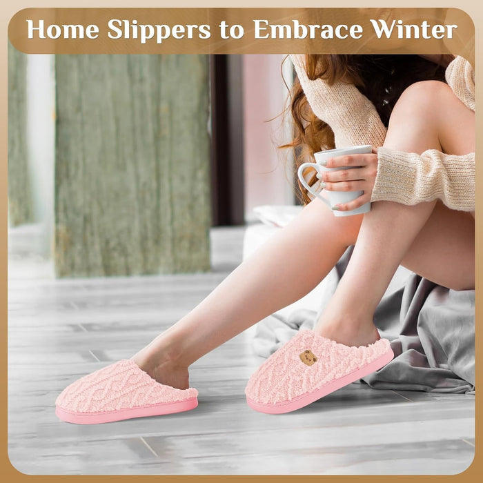 Anti-Skid Cozy Plush for Indoor Outdoor Slippers