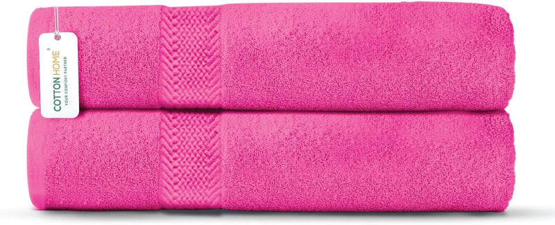 Cotton Home Rest Bath Towel- Set of 2 Sky Blue, Cotton Towel | 70x140cm / 27x55 inch, Luxury Hotel Towel Set Absorbent Durable Lightweight Washable Quick Dry Spa Quality Beach Pool Family Bath Towel.