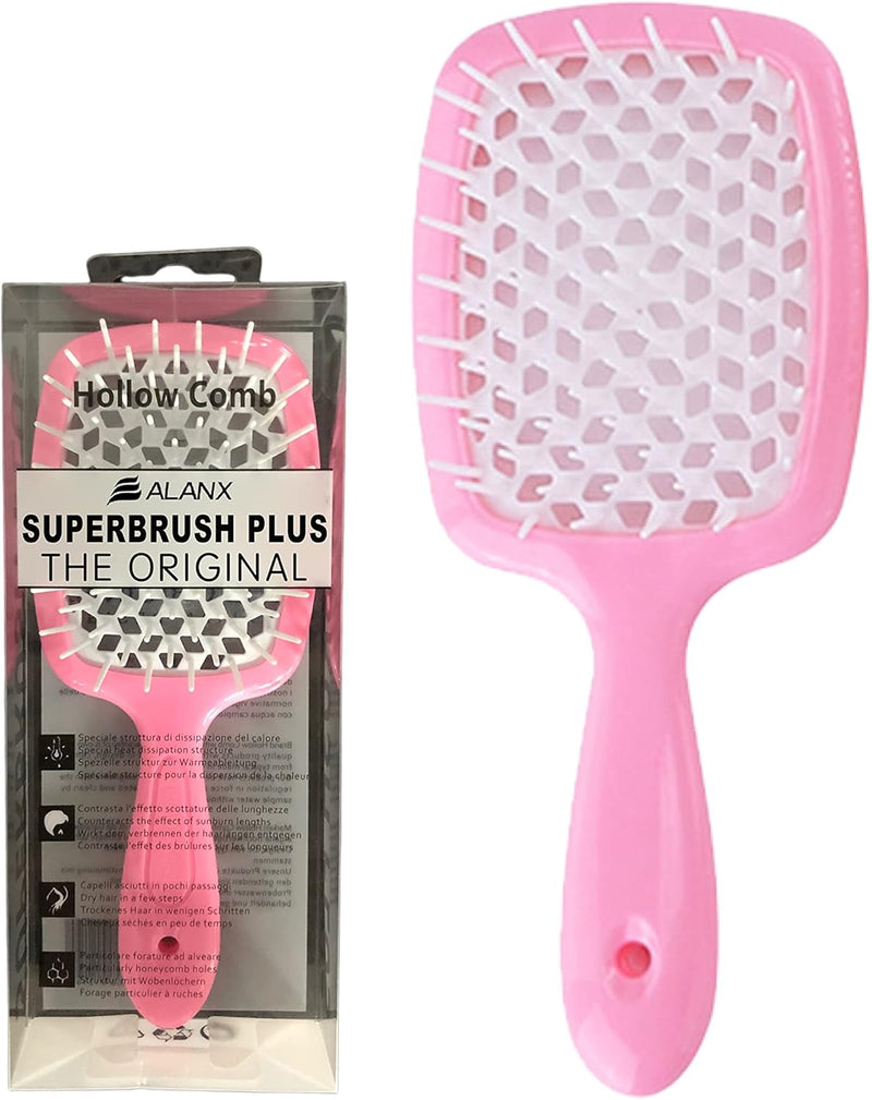 ALANX Detangler Hairbrush ï¼ŒMassage Curl Combï¼ŒDetangling Hair Brush for Women, Girls and Kids for Wet, Dryï¼ŒFine, Curly, Thick and Long Hair (WHITE/YELLOW)