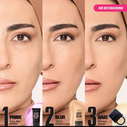 Huda Beauty Easy Blur Natural Airbrush Foundation, Cheesecake 250G, 30ml