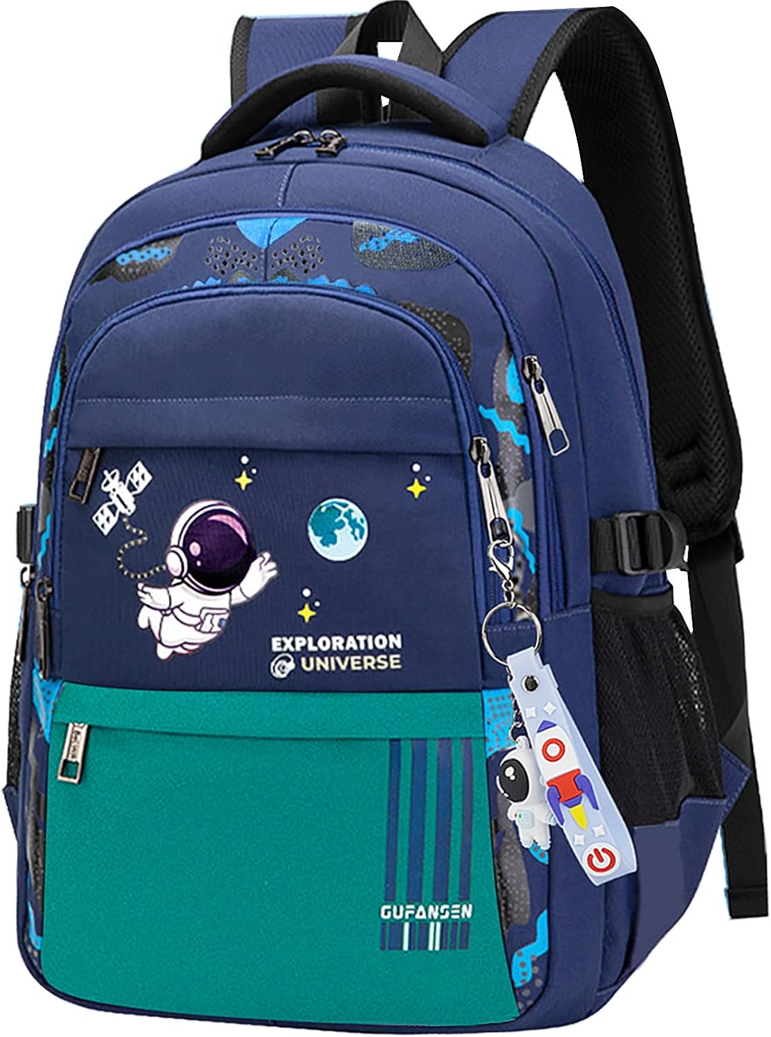 Astronaut Backpack for Boys Teens, Large Capacity School Bag Bookbag for Kids Elementary Middle – image 1