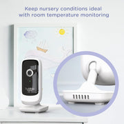 Hubble Nursery View Premium Twin Baby Monitor 5" Split-Screen Display, 2 Cameras, 2-Way Talk, Infrared Night Vision, Digital Zoom, Temp Sensor, 300m Range, Lullabies, Works with HubbleClub App