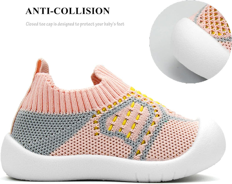 OAISNIT Baby Boy Girl Shoes Breathable Mesh Sneakers Lightweight Non-Slip Toddler Walking Shoes Infant First Walkers 6-24 Months