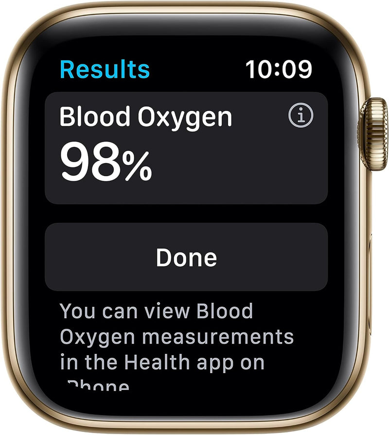 Apple Watch Series 6 (GPS + Cellular, 40mm) - Gold Stainless Steel Case with Deep Navy Sport Band