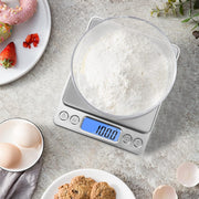 toprime Digital Kitchen Scale, Mini/Pocket Scale, 500g 0.01g High Precision Gram Micro Food Jewelry Scale with Platform, LCD Display, Tare and PCS Features