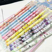 12 Pcs Anime Pens Cute Black Rabbit Gel Pens Set, Cartoon Ballpoint Pens School Supply Set, Cute Animal Pens for Girls Boys Kids, Gift for Birthday Children's Day