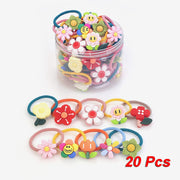 Shining Diva Fashion 20 pcs Combo Elastic Hair Bands Ties Accessories for Kids Baby Girls Women (rrsd14744hb), Onesize, Rubber, No Gemstone
