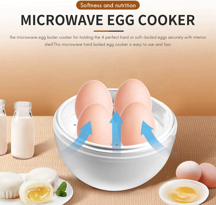 Egg Pod - Microwave Egg Boiler Cooker Egg Steamer Perfectly Eggs and Detaches the Shell