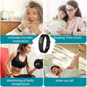 Vibration Alarm Reminder Watch, Silent Vibrating Alarm for Kids & Adults, 6 Daily Alarms for Pill & Drinking Reminders, Classroom Countdown Timer, Sensory Wrist Watch for Teachers & Students