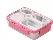 AUTOYSUR Lunch Box Stainless Steel Containers For Adults Men Women, Bento Box Adult Lunch Box W/ 4 Compartments, Insulated Bento Boxes Leakproof,BPA Free,Dishwasher Safe Stainless Steel Bento Box (B) - C