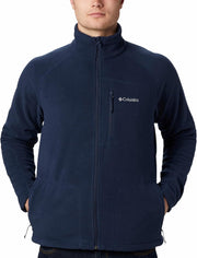 Columbia Men's Full Zip Fleece Jacket, Fast Trek Light, Carnelian Red, XXL
