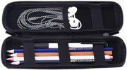 Hard Shell Pencil Case, Stylus Pen Case Holder Slim Pen Case, Small Travel Pen EVA Pocket Pencil Case for Executive Fountain Pen Mechanical Pencil Ballpoint Pens, Black