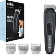 Braun Body Groomer 3 for Men, BG3340, Manscaping Tool, SkinShield Technology, Sensitive Comb, Lifetime Sharp Metal Blade, Body Groomer for Men - BG 3340