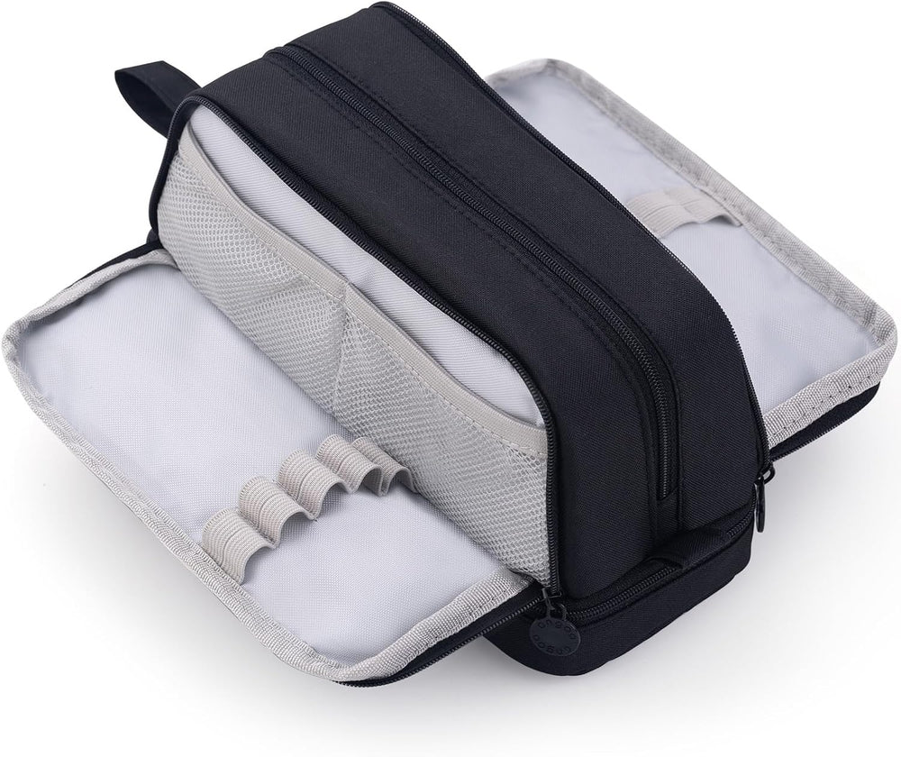 CICIMELON Large Capacity Pen Pencil Case with 4 Compartments, Multi-Slot Pencil Pouch Bag