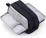CICIMELON Large Capacity Pen Pencil Case with 4 Compartments, Multi-Slot Pencil Pouch Bag - Black