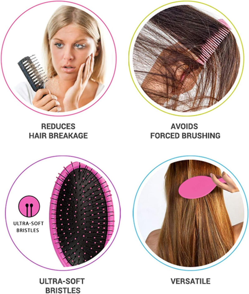 Wet Brush Speed Dry Hair Brush - Color Wash, Watermark - Vented Design and Ultra Soft HeatFlex Bristles Are Blow Dry Safe With Ergonomic Handle Manages Tangle and Uncontrollable Hair - Pain-Free