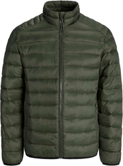 mens JJEBRADLEY LIGHT PUFFER COLLAR NOOS Quilted Jacket - Rosin