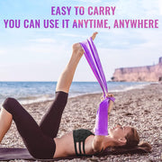 Latex Resistance Exercise Band 5Pcsexercise Bands For Physiotherapy, Strength Training & Fitness Workouts, Pilates, Stretching And Yoga Physical Therapy Fitness