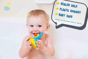 DUCKY CITY 7.6cm Ball Set (2) [Sealed Hole, No Mildew, Floats Upright] - Imaginative Baby Toddler Safe Bathtub Bathing Toy