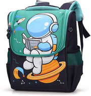 Cartoon children's backpack, toddler backpack boy girl school bag, cute children's travel backpack suitable for teen girls travel bag - Green Blue