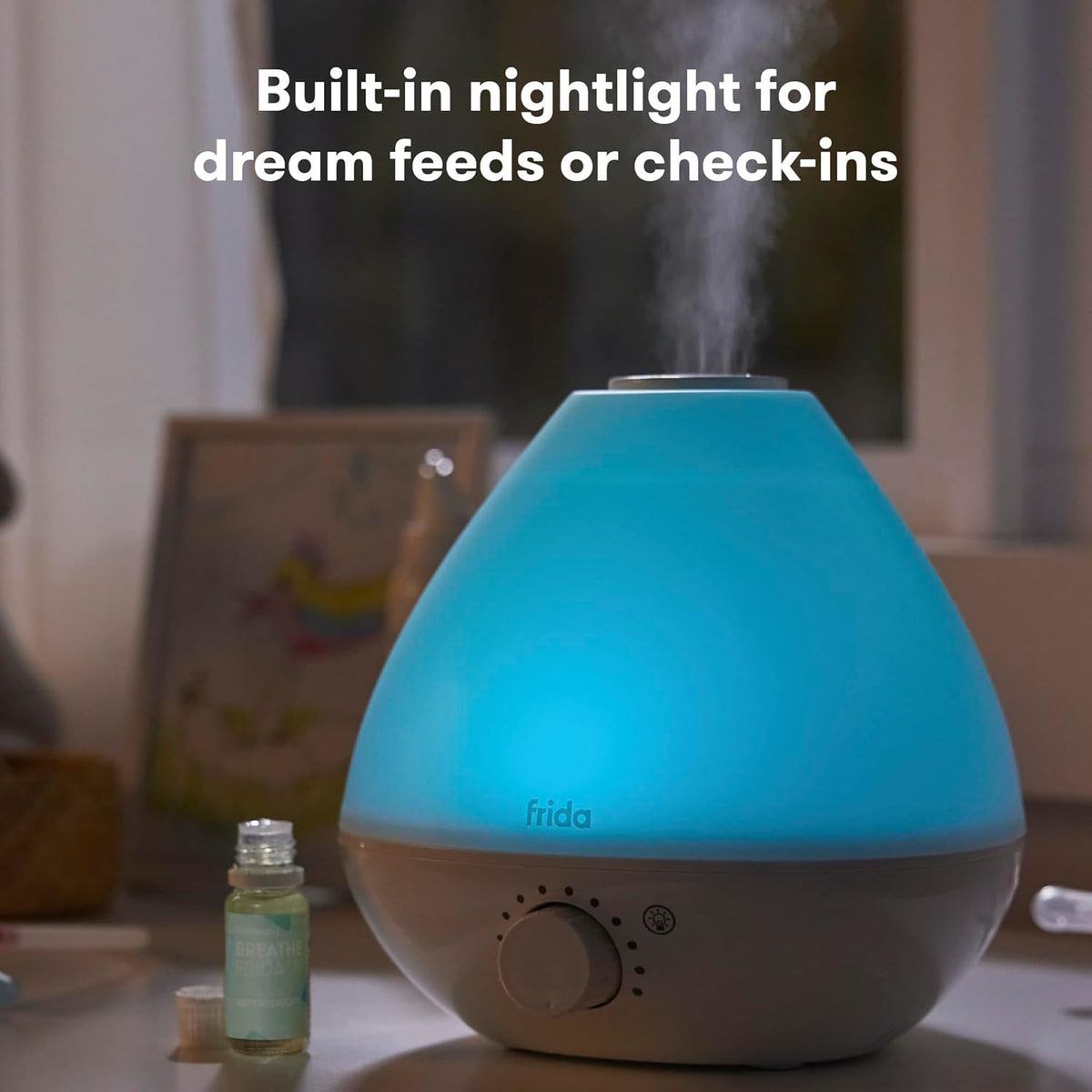 3-in-1 Humidifier with Diffuser and Nightlight, White – image 3