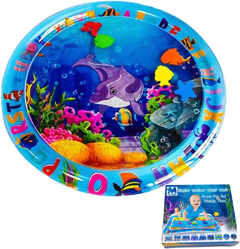 Baby Water Mat, Water Baby Game mat, Inflatable Baby Play Mat and Toddlers is The Perfect Fun time Play Activity Center Your Baby's Stimulation Growth, multi color
