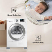 4Pcs Anti Vibration Pads for Washing Machine, Stops Washer Dryer Moving, Prevents Noise, Vibration Transfer, Antivibration Stabilizer Support Feet Mat Suitable for Most Furniture (Increase1.8in)