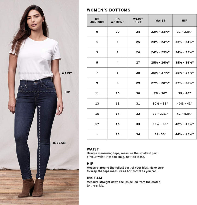 Levi's womens 177780034 Black Jeans