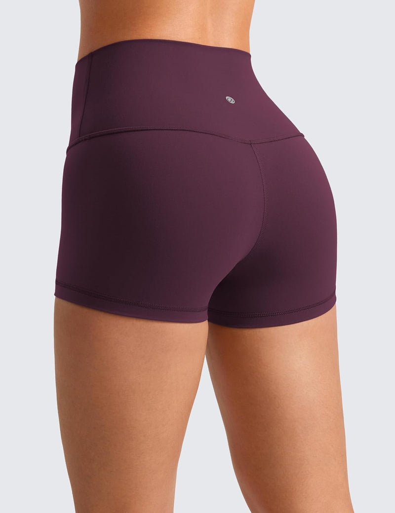 CRZ YOGA Womens Butterluxe Biker Shorts 2.5 Inches - High Waisted Yoga Workout Running Spandex Booty Shorts