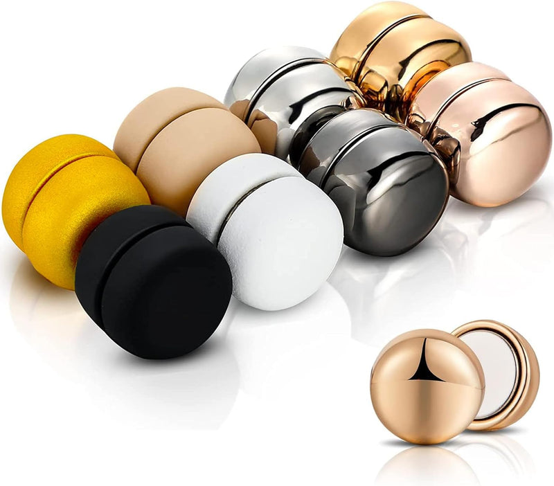8 Pieces Magnetic Hijab Pins Super Strong Magnetic Pins for Women’s Scarves Hats Knitwear Lapels and Safety – Shiny & Matte Styles 8 Colors