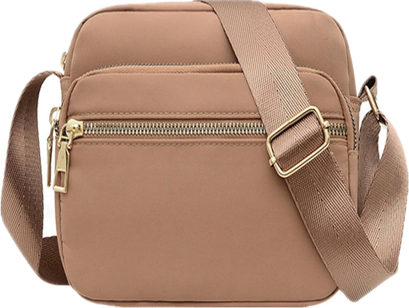 womens Nylon Crossbody Bags Nylon Crossbody Bags (pack of 1) - Khaki