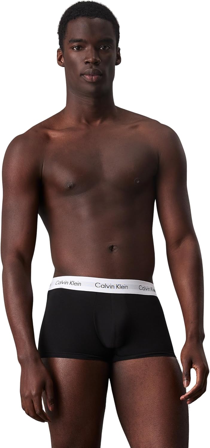 Men's Low Rise (Pack of 3) Trunks (pack of 3) - BLACK/WHITE/GREY HEATHER