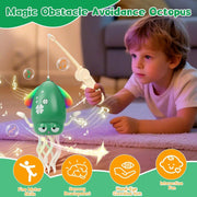 SKY-TOUCH Electric Dancing Octopus Toy, Rechargeable Crawling Octopus Toy with LED Light Music, Funny Electric Baby Sensory Toys, Magical Dancing Toys for 3 + Year Old Boys Girls