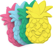 Buddies Reusable Ice Packs - Slim Ice Packs for Lunch Boxes, Lunch Bags and Coolers - Multicolored 4 Pack (Dinosaur) - Tropical