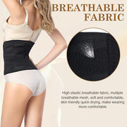 Postpartum Belly Wrap for Women, Waist Support Shapewear Girdle, Adjustable Body Shaper Waist Band, Breathable Slimming Belly Support Belt, Black