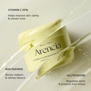Arencai Vitamin C Booster Gel Cream with Niacinamide & Glutathione & Ceramide, Hydrating Gel Moisturizer, Supports Even-Looking Skin Tone & Smooth Texture, 50 g (1.76 oz)