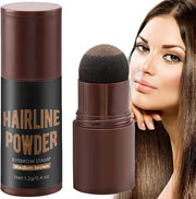 Hair Powder for Women and Men, Hairline Powder Stick for Thinning Hair and Bald Spots, Windproof and Sweatproof, Root Cover Up and Contouring, Instantly Conceals Hair Loss (Medium Brown) - Medium Brown