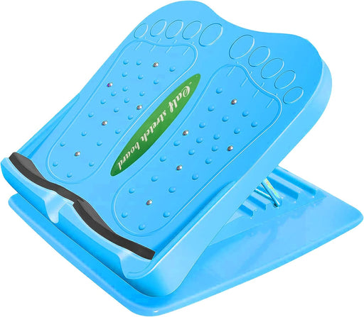 Portable Strength Training Equipment Leg Slant Board For Calf Stretcher Ankle And Stretching Tight Calves And Have 4 Adjustable Incline Angle With Max User Weight Of 330 Lbs. Em 9347 B, Blue