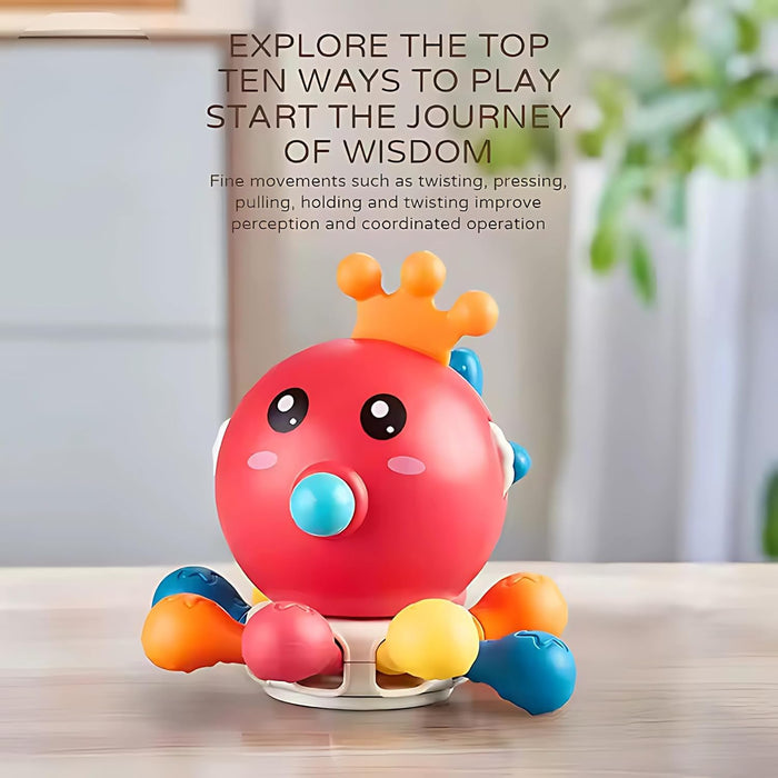 Twisoo Baby Sensory & Montessori Toys – Developmental Teething, Fidget & Activity Toys for Infants & Toddlers, Fine Motor Skill & Learning Playsets Multiple Styles (TOY-006-Red)