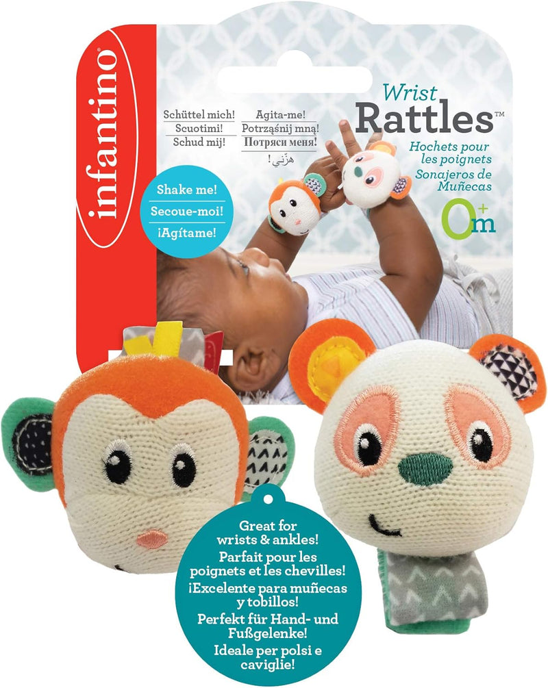 Infantino - Wrist Rattles - Monkeypanda