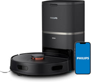 Philips HomeRun 3000 Series Aqua Vacuum & Mop Robot - HomeRun App Enabled - 4000 pa Strong Suction Power - Up to 200 min Runtime - SelfCharging - XU3000/01 - With Emptying Station Passive Mop