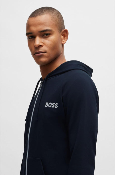 BOSS Men's Authentic Jacket H French Terry Zip Hoodie with Logo Detail