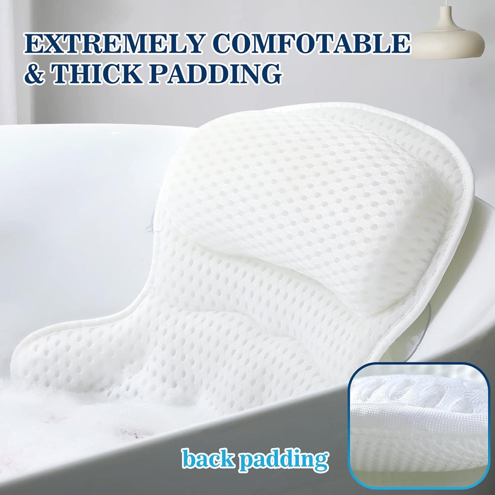 Bath Pillow Bathtub Pillows for Head Neck and Back Support