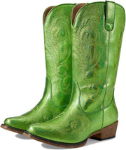 Riley Round Toe Cowboy Boots womens Western Boot - Green