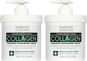 Collagen Peptides Body Lotion & Face Moisturizer Peptide Infused Collagen Lotion For Women & Men Helps Improve Look Of Crepey Skin, Wrinkles, & Uneven Dry Skin Texture, 16 Ounce - 450 g (Pack of 2) Collagen Body Cream