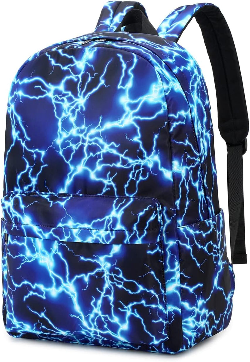 Jungen Schultasche Teenager Schulrucksack Jugendliche Rucksack Schule Daypacks Kinder Gro Schulranzen Wasserdicht - 1 blue