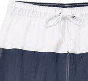 Nautica mens Quick Dry Classic Logo Tri-block Series Swim Trunk Swim Trunks